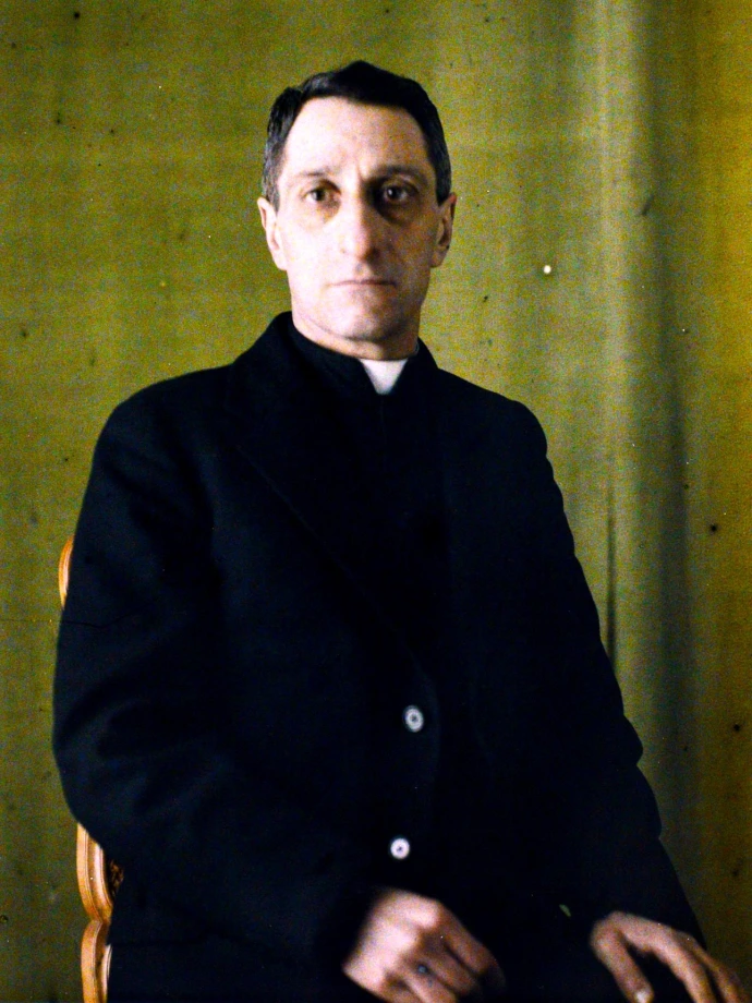 Ritratto di Luigi Sturzo, autochrome del 1925